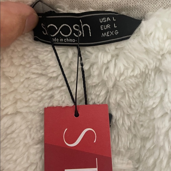 Cream Double-Breasted Belted Jacket sz L (runs small) - Picture 2 of 4